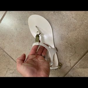 Coach white sandals